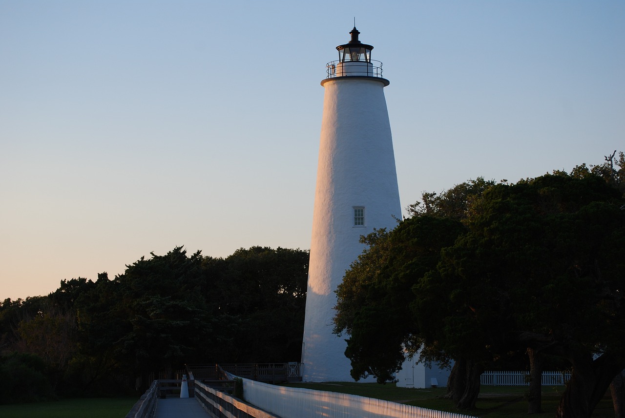 The lighthouse at Ocracoke Island